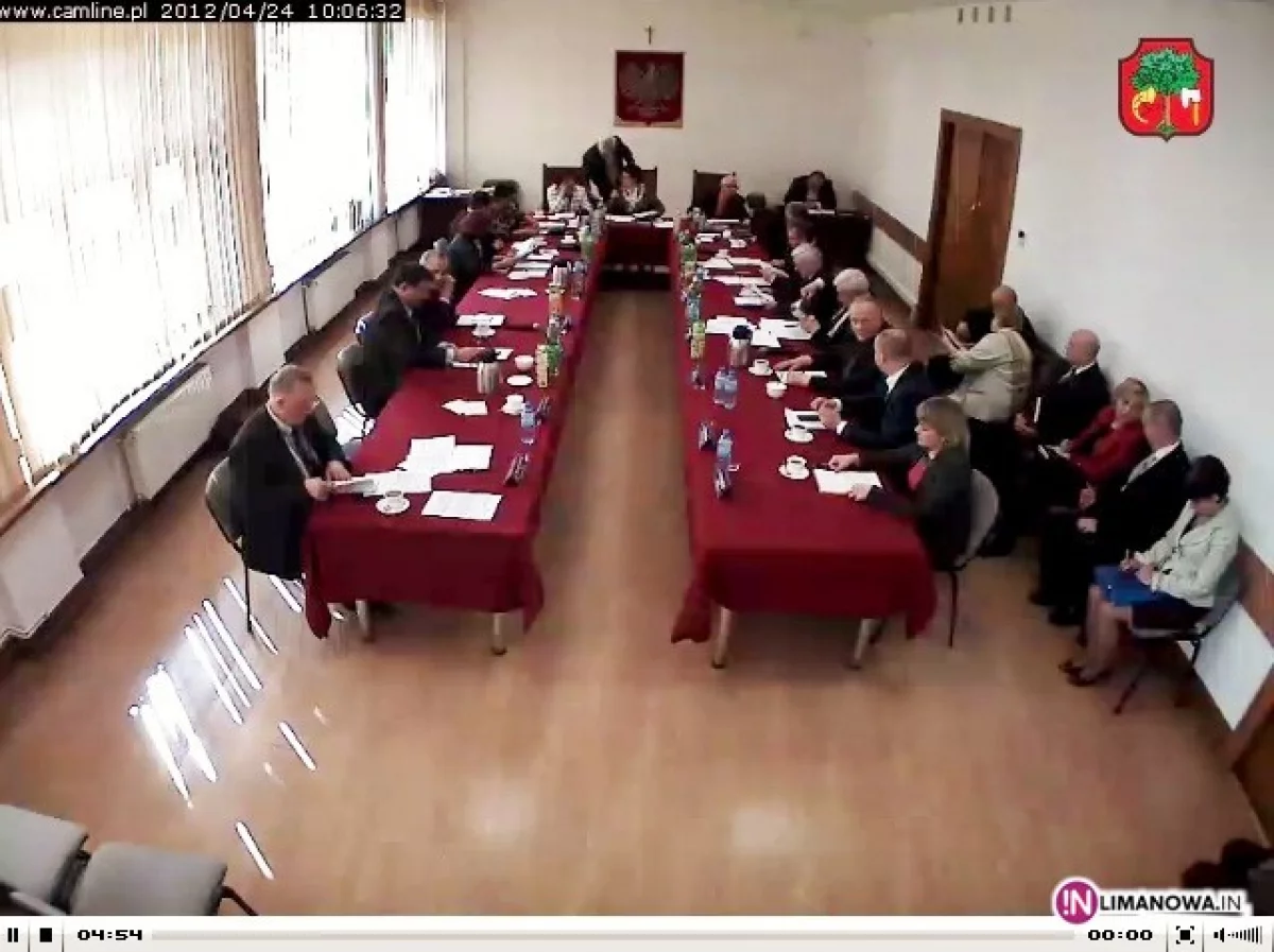 Zapis wideo sesji Rady Miasta Limanowa