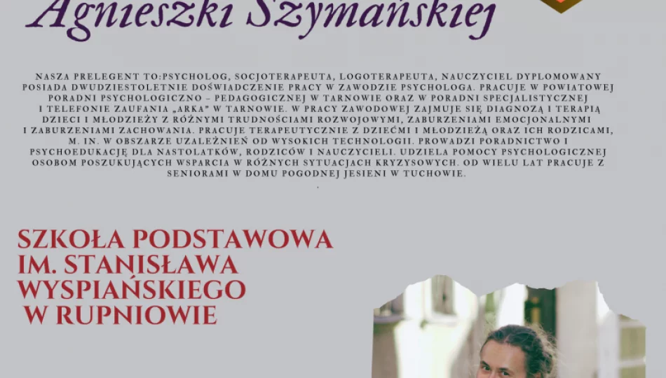 Wykład Agnieszki Szymańskiej pn. "Rodzina w cyfrowym świecie. Co warto wiedzieć, aby bezpiecznie i zdrowo korzystać z nowych technologii" - zdjęcie 1