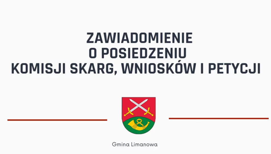 Posiedzenie Komisji Skarg, Wniosków i Petycji Rady Gminy Limanowa w dniu 27 listopad - zdjęcie 1