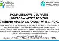Realizacja programu „Kompleksowe usuwanie odpadów azbestowych z terenu Miasta Limanowa w 2023 roku” - zdjęcie główne