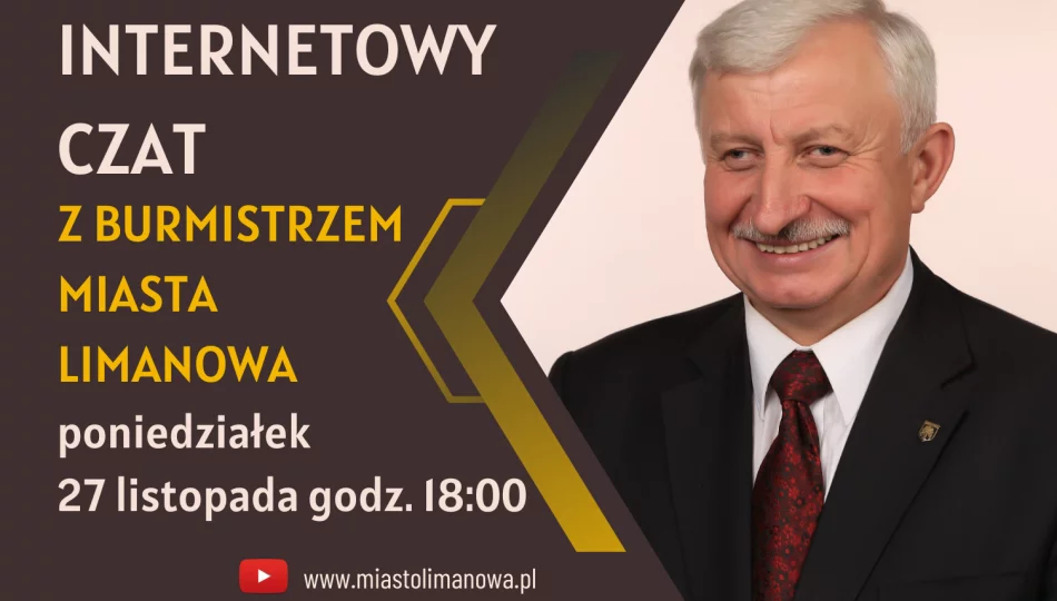 Czat z Burmistrzem – w poniedziałek 27 listopada o godz.18:00 - zdjęcie 1