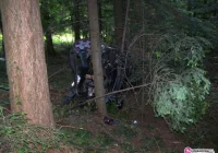 Pijany uderzył w drzewo i dachował - zdjęcie główne