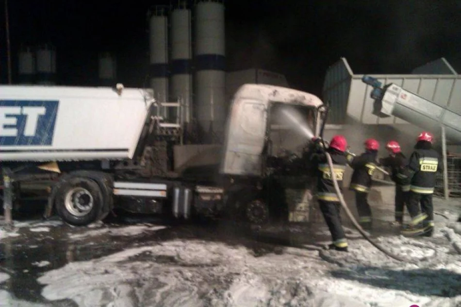 Pożar samochodu ciężarowego - zdjęcie 3