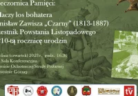 Stanisław Zawisza „Czarny” oficer i powstaniec listopadowy – zaproszenie na Wieczornicę Pamięci - zdjęcie główne