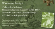 Stanisław Zawisza „Czarny” oficer i powstaniec listopadowy – zaproszenie na Wieczornicę Pamięci - zdjęcie 2