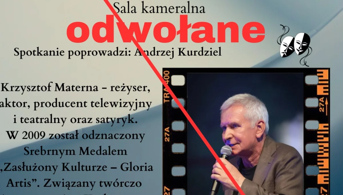 Krzysztof Materna - spotkanie autorskie odwołane
