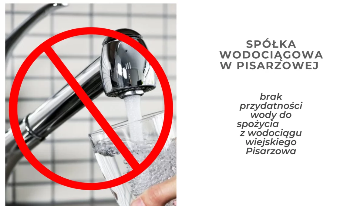 Woda z wodociągu wiejskiego Pisarzowa w obecnym stanie jest nieprzydatna do spożycia