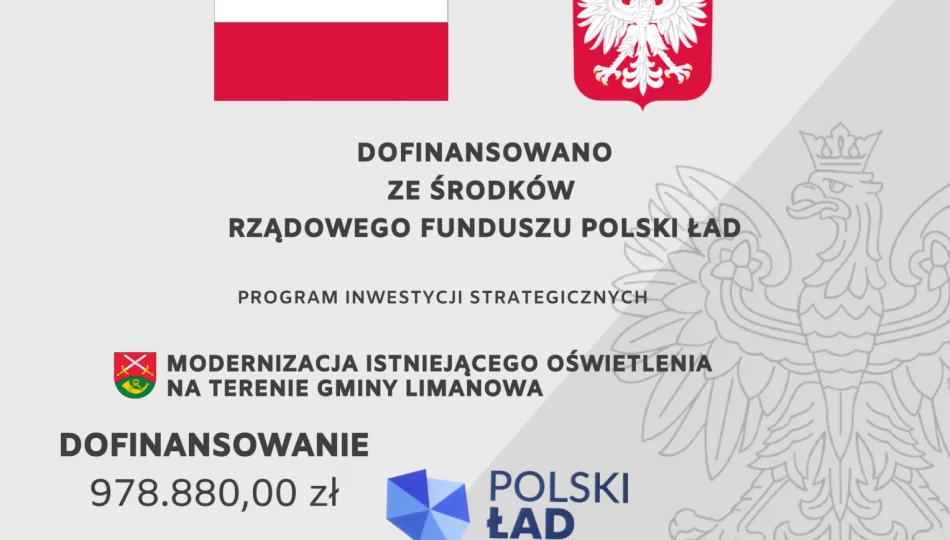 Prawie milion złotych pozyskany na modernizację istniejącego oświetlenia ulicznego - zdjęcie 1