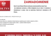 Zebranie wiejskie w miejscowości Nowe Rybie - zdjęcie główne