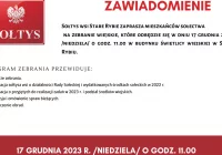 Zebranie wiejskie w miejscowości Stare Rybie - zdjęcie główne