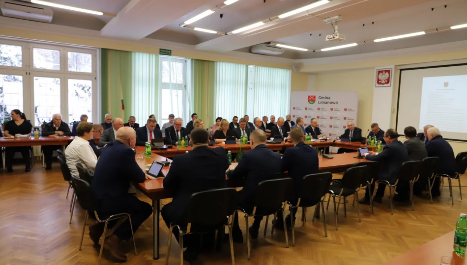 Informacja o XXXIII sesji Rady Gminy Limanowa - zdjęcie 1