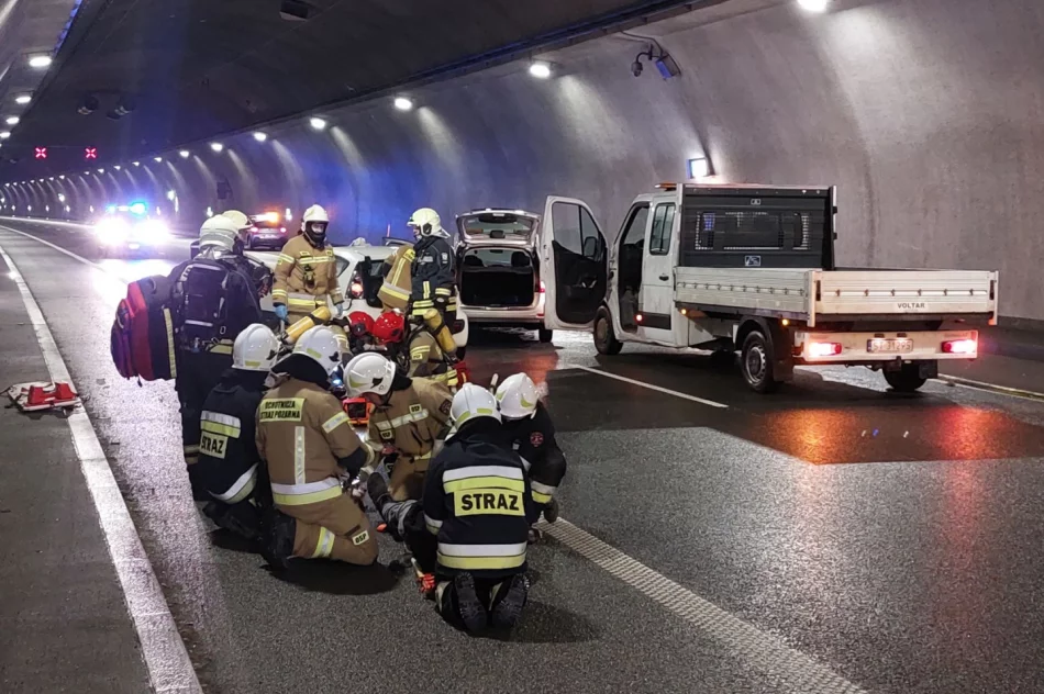 Ćwiczenia ratunkowe w tunelu pod Luboniem Małym (ZDJĘCIA) - zdjęcie 2