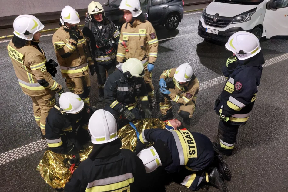 Ćwiczenia ratunkowe w tunelu pod Luboniem Małym (ZDJĘCIA) - zdjęcie 18