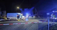 Pojazd dostawczy zderzył się z osobówką, dwie osoby ranne. Lądował LPR - zdjęcie 3