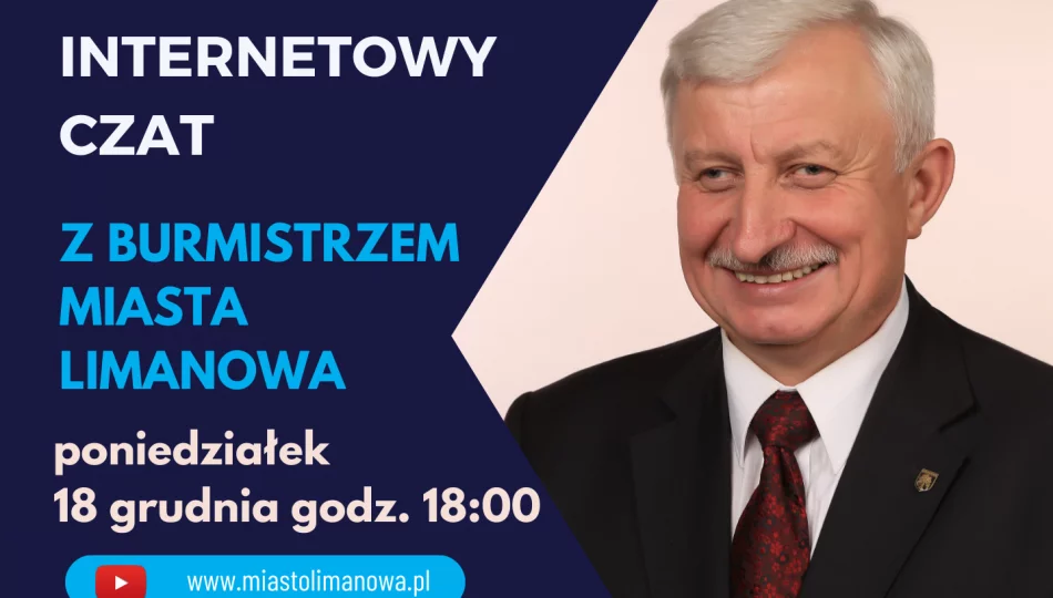 Czat z Burmistrzem – w poniedziałek 18 grudnia o godz.18:00 - zdjęcie 1