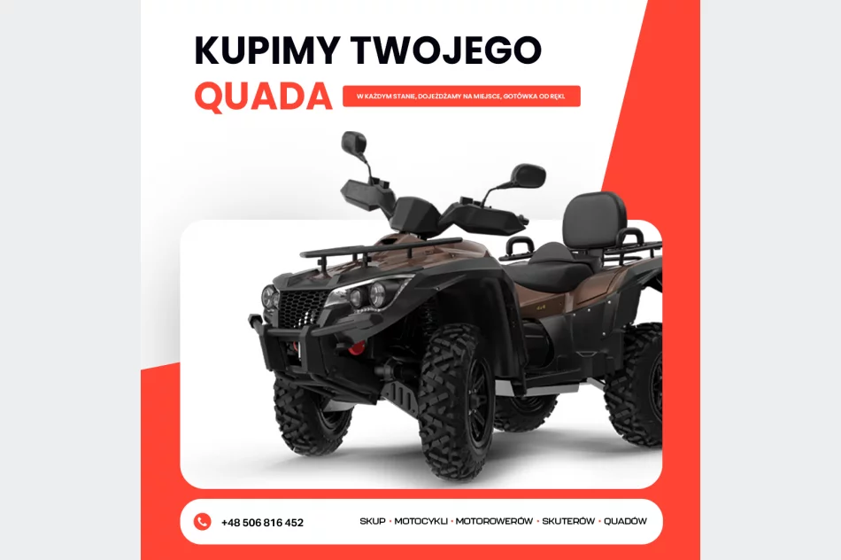 SKUP QUADÓW, QUAD QUADY ATV SKUTERÓW WODNYCH ŚNIEŻNYCH! - zdjęcie 2