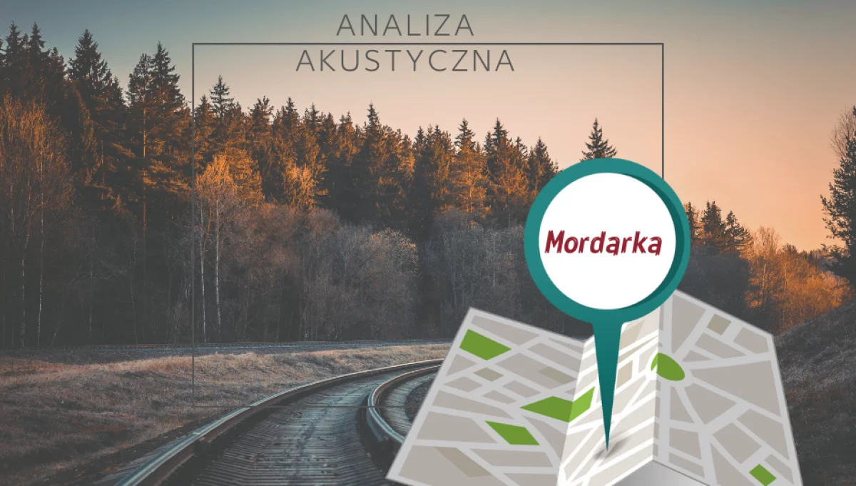 Projekt klasyfikacji akustycznej terenu - Mordarka - budowa kolei