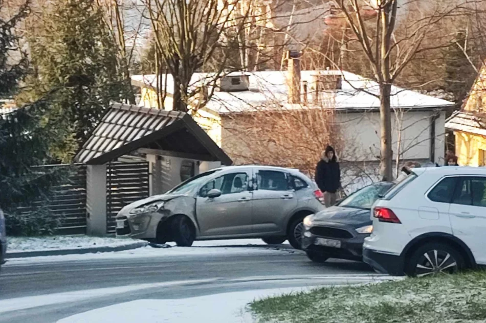 Na drogach jeden lód - dochodzi do kolizji  - zdjęcie 10