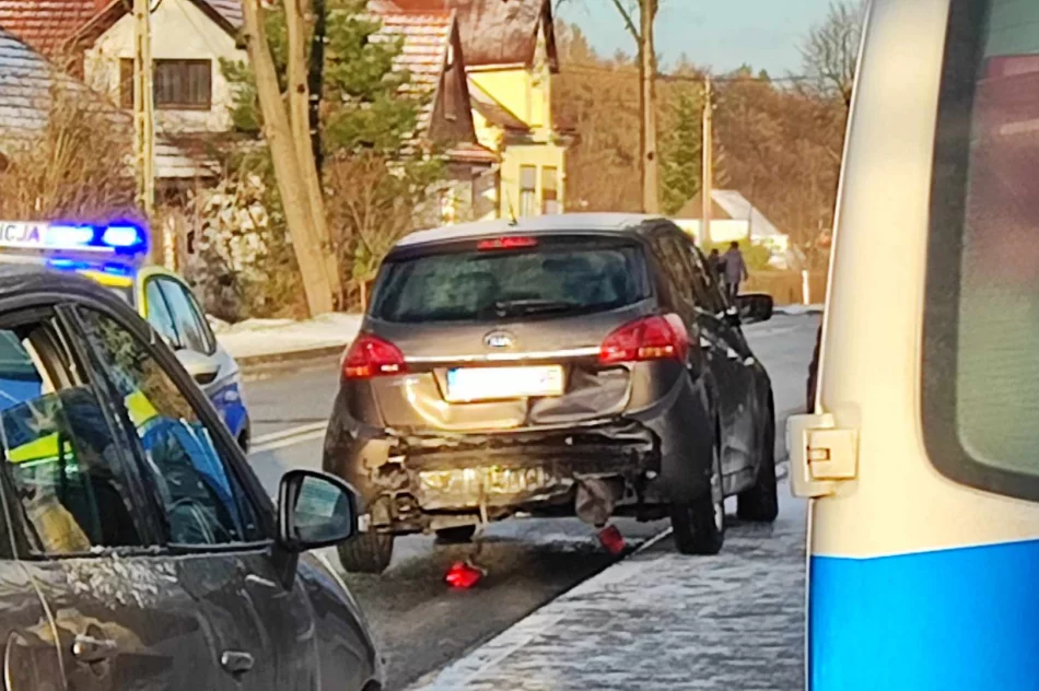 Na drogach jeden lód - dochodzi do kolizji  - zdjęcie 13