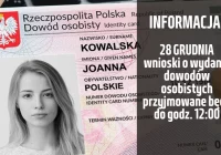 W czwartek 28 grudnia 2023 r. wnioski o wydanie dowodów osobistych przyjmowane do godziny 12:00 - zdjęcie główne
