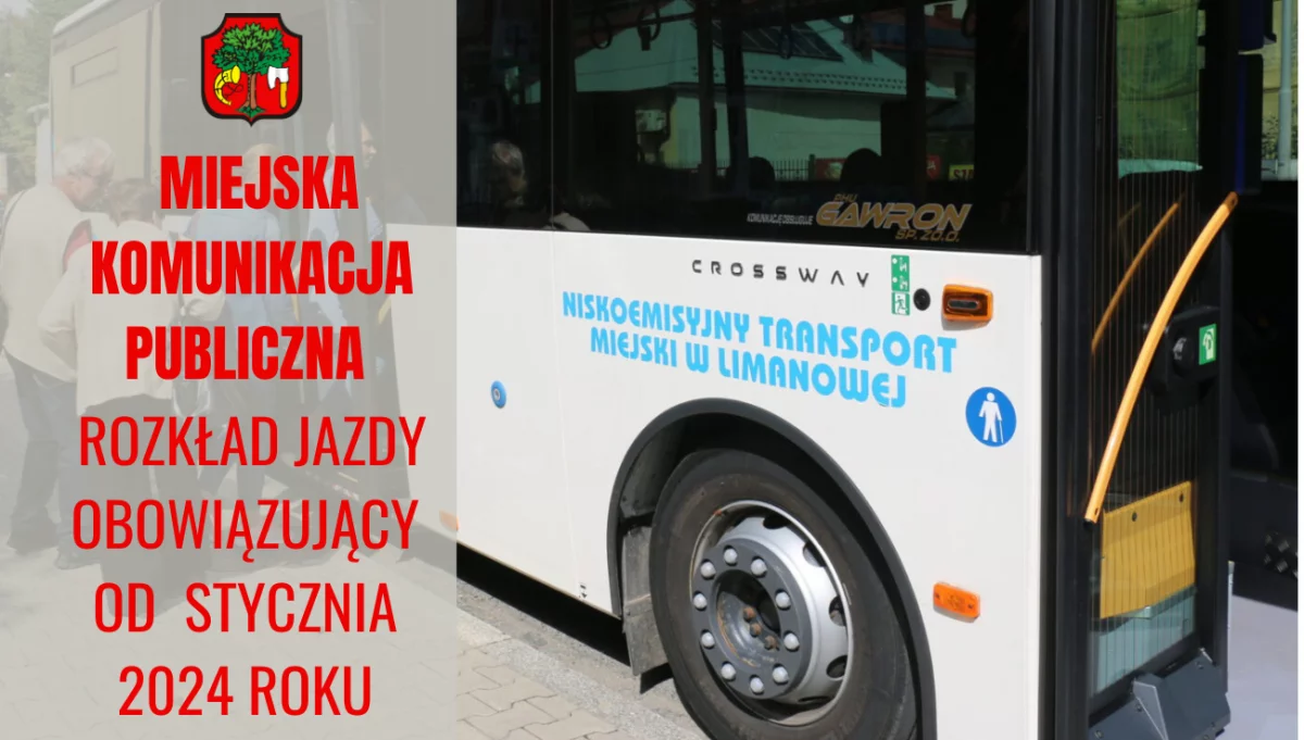 Rozkład jazdy komunikacji miejskiej od stycznia 2024 r.