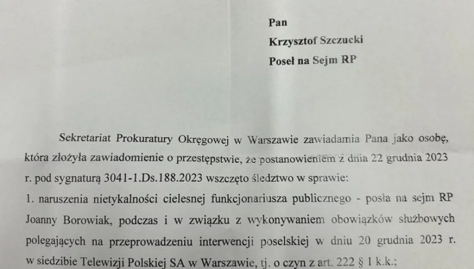 Prokuratura wszczyna śledztwo w sprawie TVP.  Sprawa dotyczy posłanki Joanny Borowiak i ministra Bartłomieja Sienkiewicza - zdjęcie 1