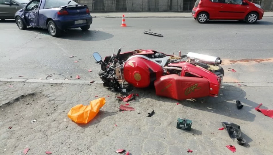 Wypadek motocyklisty. Kto zawinił? - zdjęcie 1