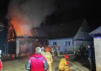 Pożar budynku gospodarczego - zdjęcie główne