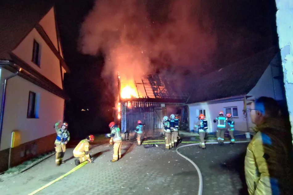 Pożar budynku gospodarczego - zdjęcie 4