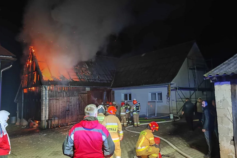 Pożar budynku gospodarczego - zdjęcie 6