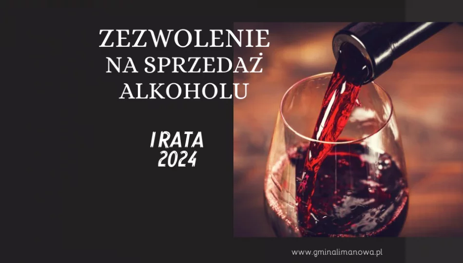 Opłata za korzystanie z zezwoleń na sprzedaż napojów alkoholowych w 2024 - zdjęcie 1
