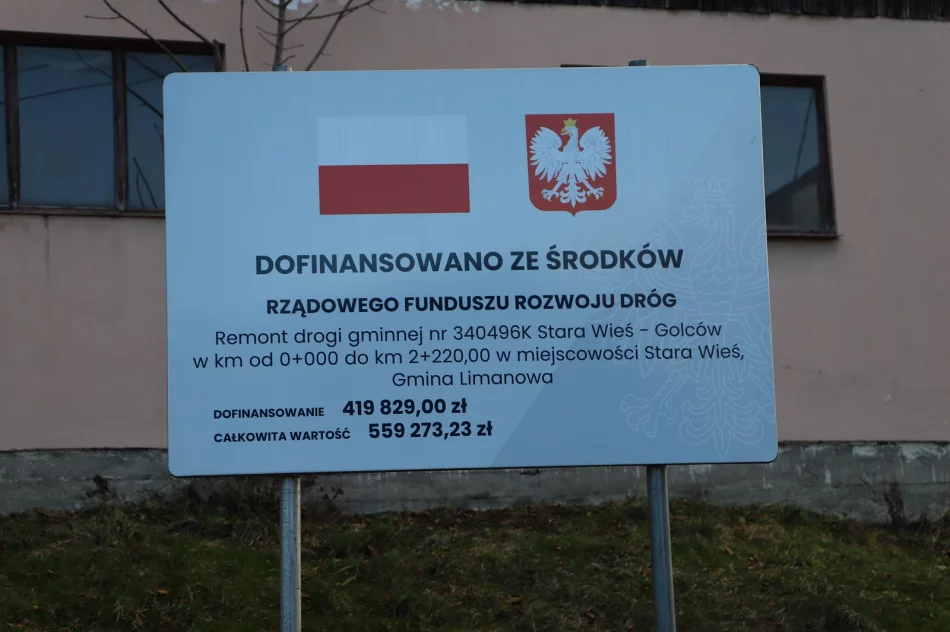 Remont drogi gminnej Stara Wieś - Golców - zdjęcie 12