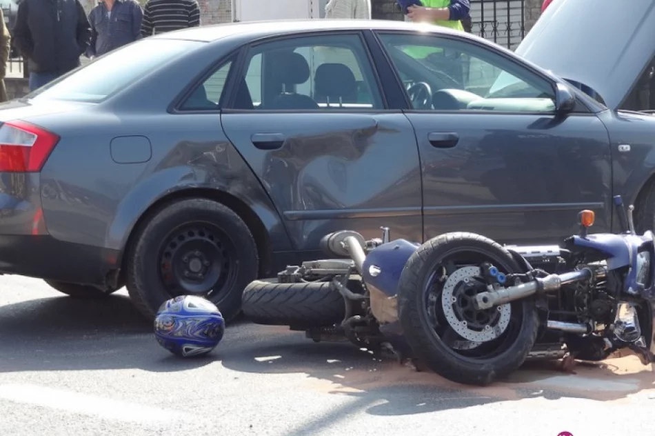 Zderzenie motocykla z audi - zdjęcie 3