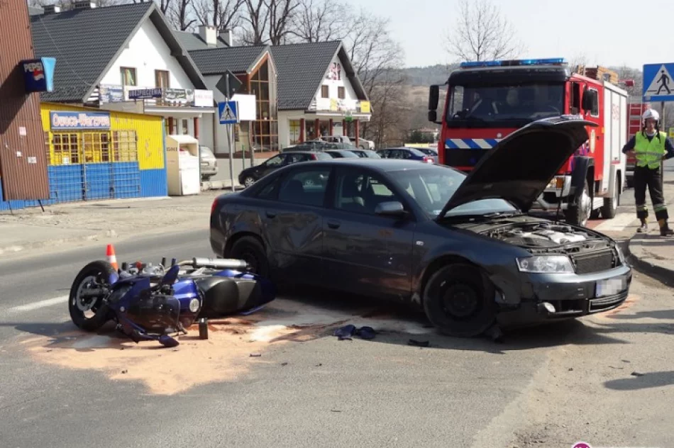 Zderzenie motocykla z audi - zdjęcie 4