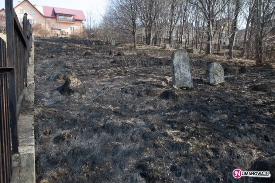 Pożar nawet na cmentarzu żydowskim - zdjęcie 2