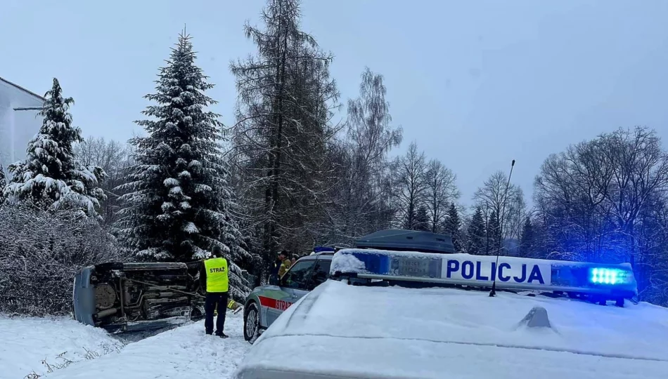 Dwie kolizje drogowe w powiecie limanowskim w weekend - zdjęcie 1