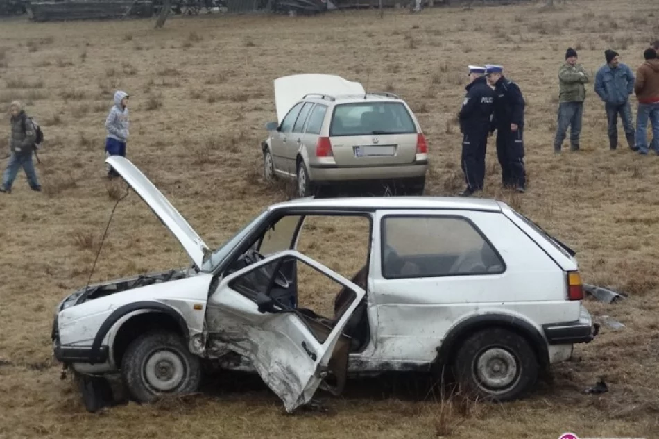 Zderzenie samochodów. Jedna osoba ranna - zdjęcie 2