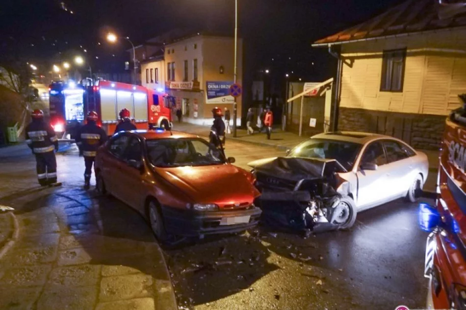 Zderzenie na łuku drogi - zdjęcie 2