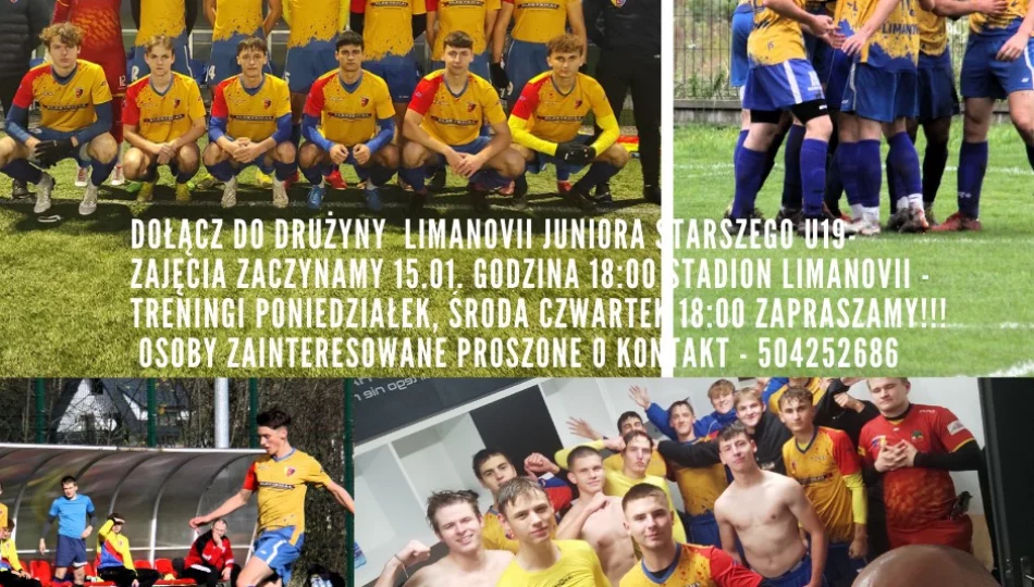 Limanovia oferuje możliwość piłkarskiego rozwoju. Zachęcają do treningów. - zdjęcie 1