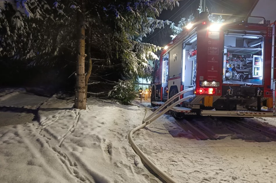 Siedem zastępów straży do pożaru pustostanu - zdjęcie 7