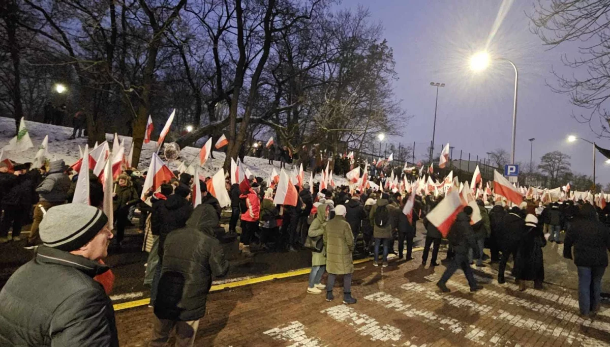 Uczestnicy protestu w Warszawie
