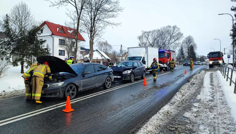 Zderzenie pojazdów na DK 28 - zdjęcie 1