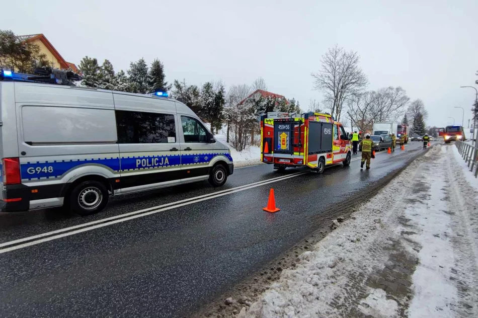 Zderzenie pojazdów na DK 28 - zdjęcie 2