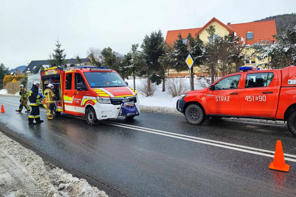 Zderzenie pojazdów na DK 28 - zdjęcie 4