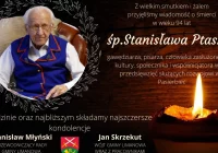 Kondolencje z powodu śmierci Stanisława Ptaszka - zdjęcie główne