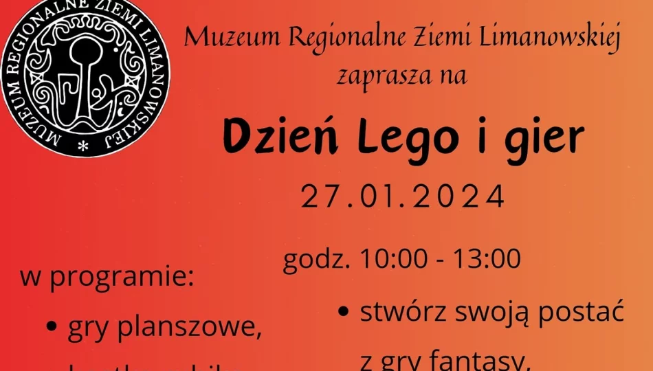 Muzeum zaprasza na „Dzień Lego i gier” - zdjęcie 1
