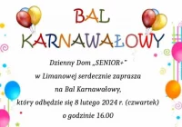 Dzienny Dom „Senior+” zaprasza Seniorów na Bal Karnawałowy - zdjęcie główne