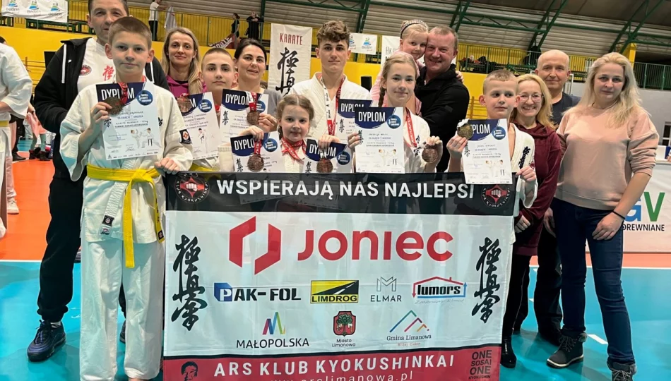 Wysokie miejsca limanowskich karateków w Będzinie - zdjęcie 1