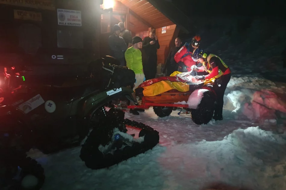 Dramatyczna akcja w górach. Nieprzytomny turysta i dwie próby lądowania śmigłowca - zdjęcie 3