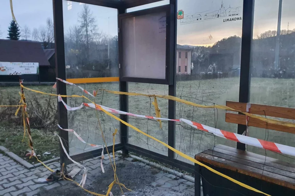 Dostęp do wiaty przystankowej uniemożliwia teraz... siatka - zdjęcie 6